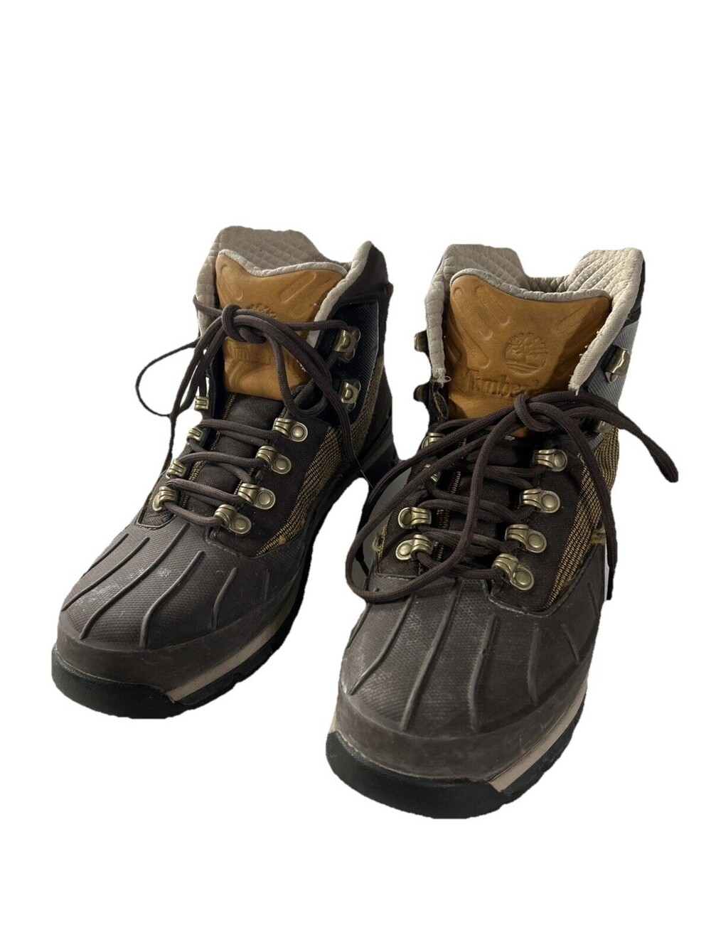 Timberland Euro Hiker Duck Boots 11 dark brown